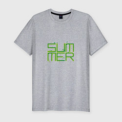 Мужская slim-футболка Summer