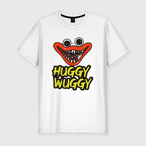 Мужская slim-футболка Радостный Хагги Вагги / Белый – фото 1