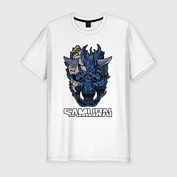 Футболка slim-fit Samurai gang, цвет: белый