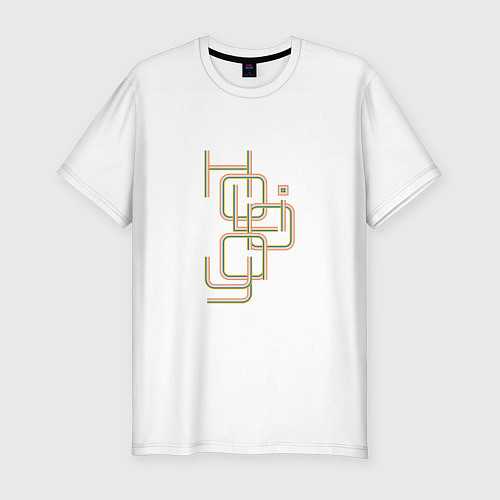 Мужская slim-футболка Holiday / Белый – фото 1