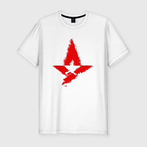 Мужская slim-футболка Astralis art / Белый – фото 1