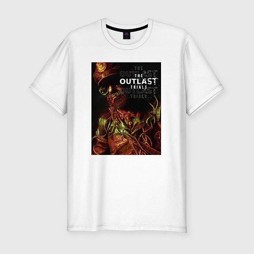 Мужская slim-футболка The Outlast Trials Лиланд Койл / Белый – фото 1