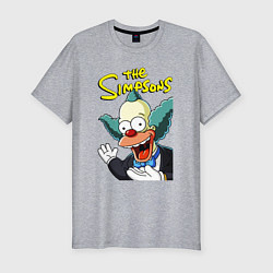 Футболка slim-fit Krusty the clown, цвет: меланж