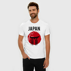 Футболка slim-fit Japan red sun, цвет: белый — фото 2