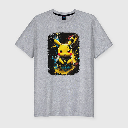 Мужская slim-футболка Electric Charm / Меланж – фото 1