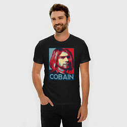 Футболка slim-fit Nirvana - Kurt Cobain, цвет: черный — фото 2