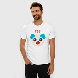 Футболка slim-fit You clown, цвет: белый — фото 2