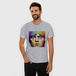 Футболка slim-fit Brian Jones Digital Portret, цвет: меланж — фото 2