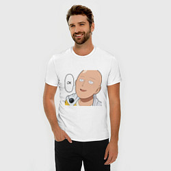 Футболка slim-fit Saitama - Okey, цвет: белый — фото 2