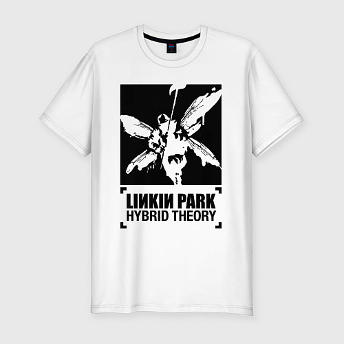 Мужская slim-футболка LP Hybrid Theory / Белый – фото 1