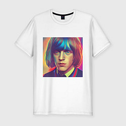 Мужская slim-футболка Brian Jones Glitch Art