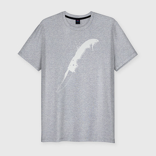 Мужская slim-футболка Knife CS / Меланж – фото 1