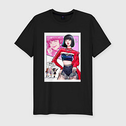 Футболка slim-fit Blackpink Lisa, цвет: черный