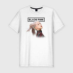 Футболка slim-fit Blackpink Rose music, цвет: белый