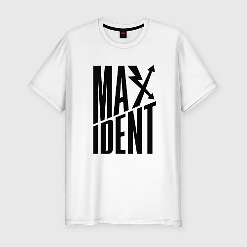 Мужская slim-футболка Maxident - black - stray kids / Белый – фото 1