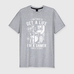 Футболка slim-fit Classic gamer, цвет: меланж