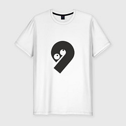 Мужская slim-футболка Number 009
