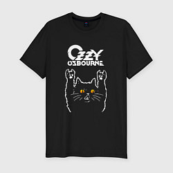 Футболка slim-fit Ozzy Osbourne rock cat, цвет: черный