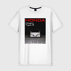 Мужская slim-футболка Honda Integra Type-R обложка