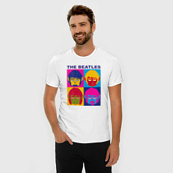 Футболка slim-fit The Beatles color, цвет: белый — фото 2