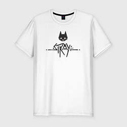 Мужская slim-футболка Stray street cat