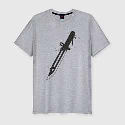 Мужская slim-футболка Hunter knife