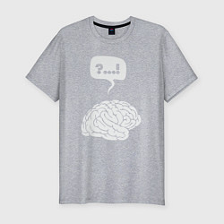 Мужская slim-футболка Штурм мозга