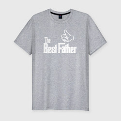 Мужская slim-футболка The best father
