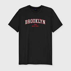 Мужская slim-футболка Brooklyn New York
