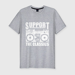Мужская slim-футболка Support the classic