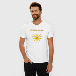 Футболка slim-fit Ill follow the sun, цвет: белый — фото 2