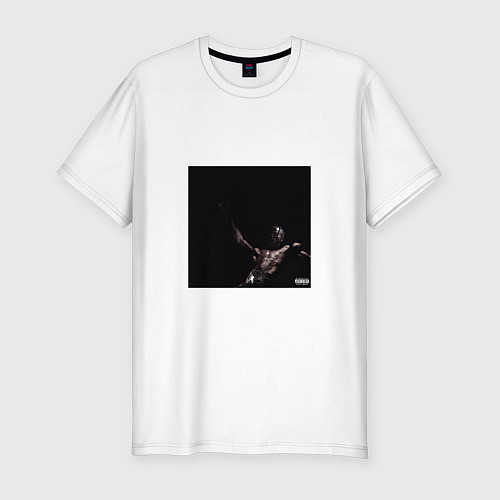 Мужская slim-футболка Трэвис Скотт - альбом utopia / Белый – фото 1
