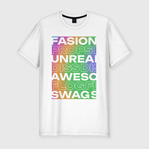 Мужская slim-футболка Fasion-Style / Белый – фото 1