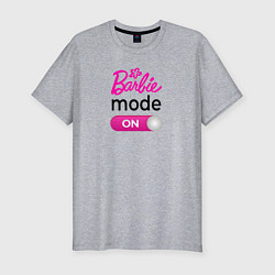 Мужская slim-футболка Барби мод