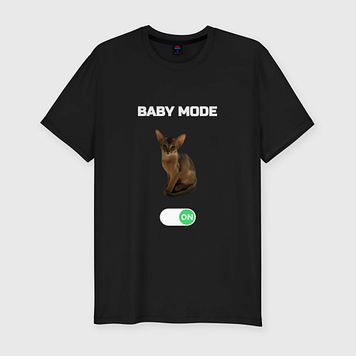 Мужская slim-футболка Филя - BABY MODE / Черный – фото 1