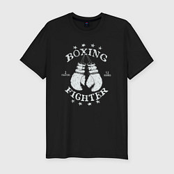 Футболка slim-fit Boxing fighter, цвет: черный