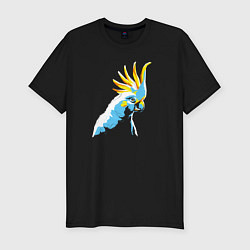 Мужская slim-футболка Попугай WPAP