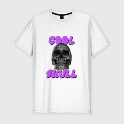Мужская slim-футболка Cool Skull
