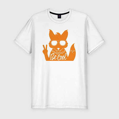 Мужская slim-футболка Be cool / Белый – фото 1