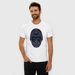 Футболка slim-fit Black gorilla, цвет: белый — фото 2