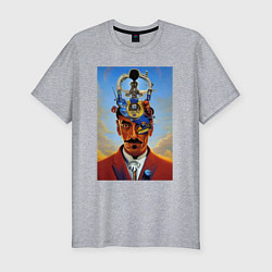 Футболка slim-fit Salvador Dali - surrealism, цвет: меланж