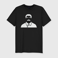 Футболка slim-fit Stalin style, цвет: черный