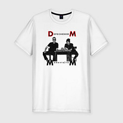 Футболка slim-fit Depeche Mode 2023 Memento Mori - Dave & Martin 02, цвет: белый