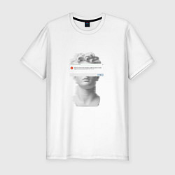 Футболка slim-fit Антиной error, цвет: белый