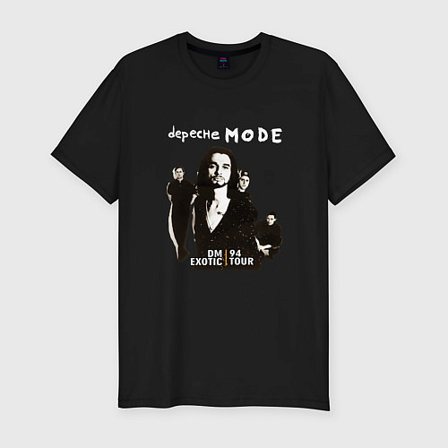 Мужская slim-футболка Depeche Mode - Exotic and Summer Tours / Черный – фото 1