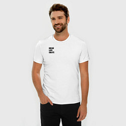 Футболка slim-fit Мечтай люби твори, цвет: белый — фото 2