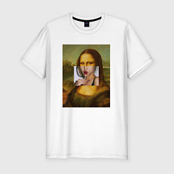 Футболка slim-fit Лиза с чупа чупсом, цвет: белый