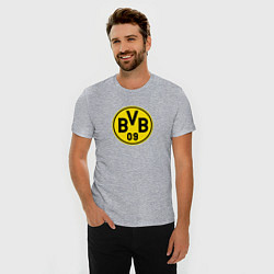 Футболка slim-fit Borussia fc sport, цвет: меланж — фото 2