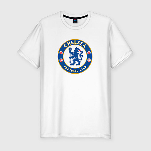 Мужская slim-футболка Chelsea fc sport / Белый – фото 1