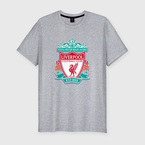 Мужская slim-футболка Liverpool fc sport collection / Меланж – фото 1